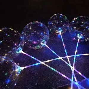 led ışıklı şeffaf balon
