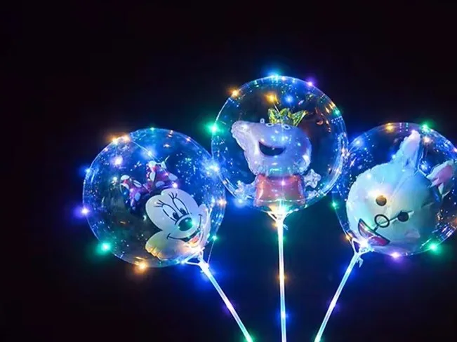 ışıklı balon figürlü