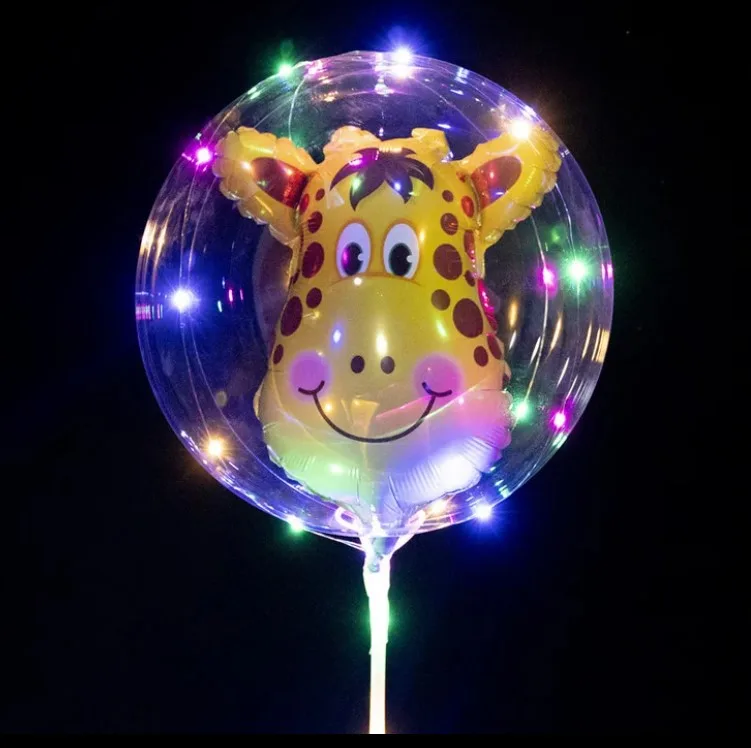 ışıklı balon karakter