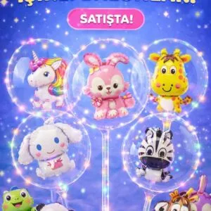 ışıklı balon karakterli