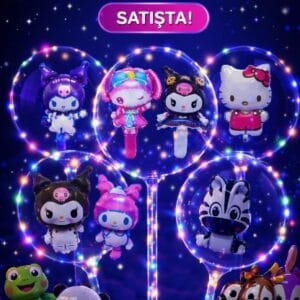 ışıklı balon karakter