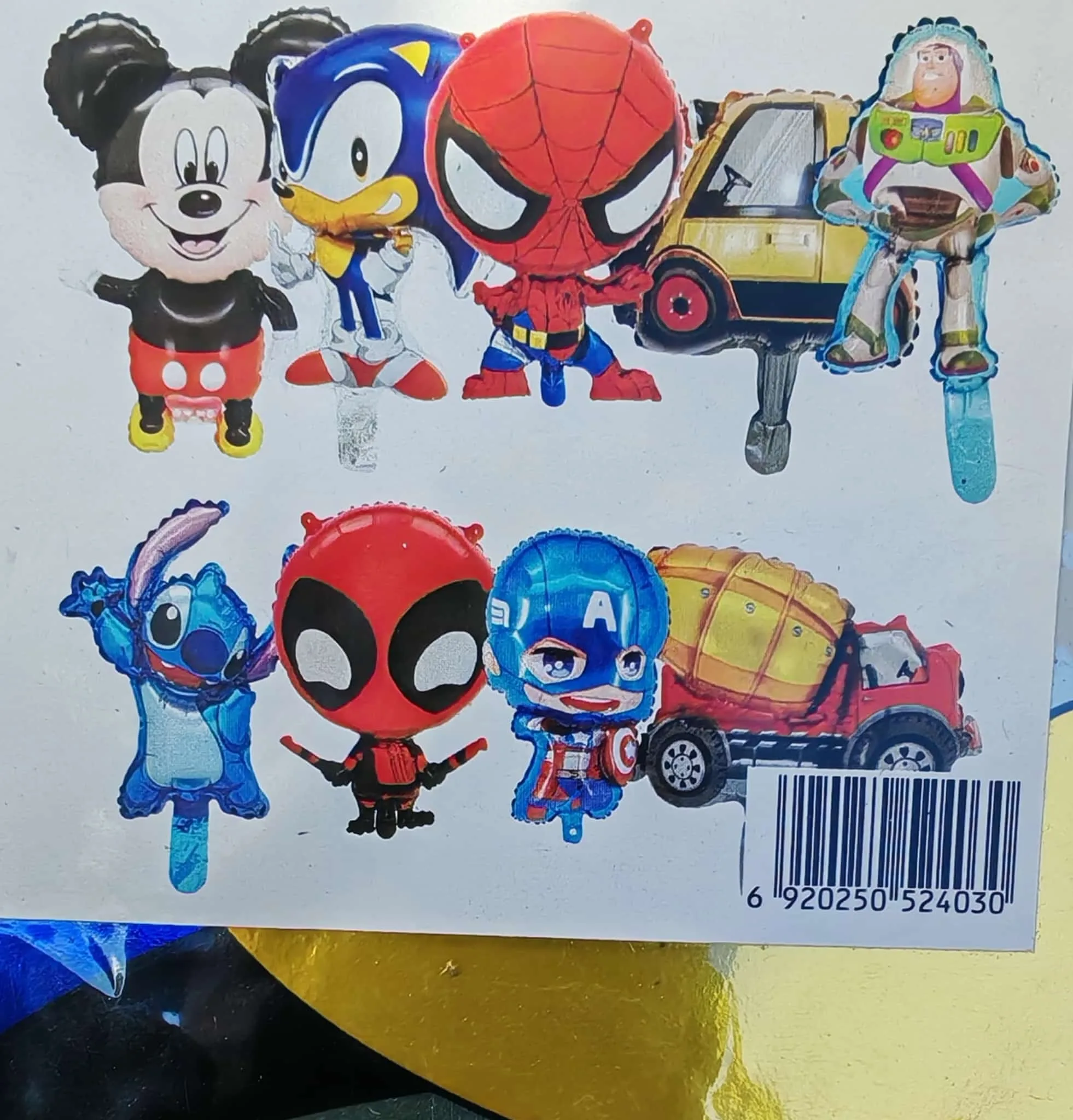 ışıklı balon karakter